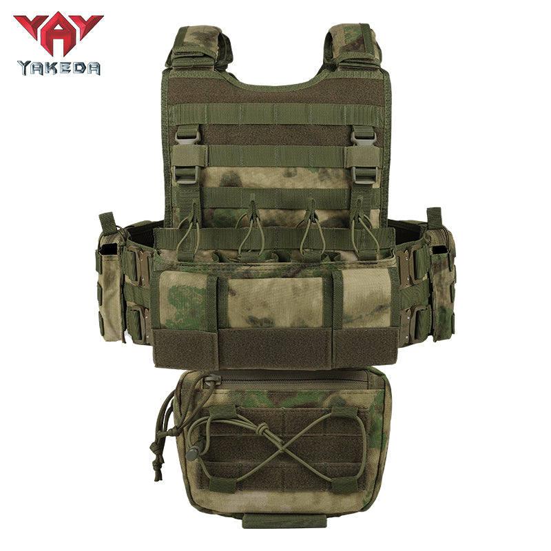 Yakeda VT-8742 Tactical Vest 1000D Polyester High-Density Webbing Camo Pattern for No Attributes Specified