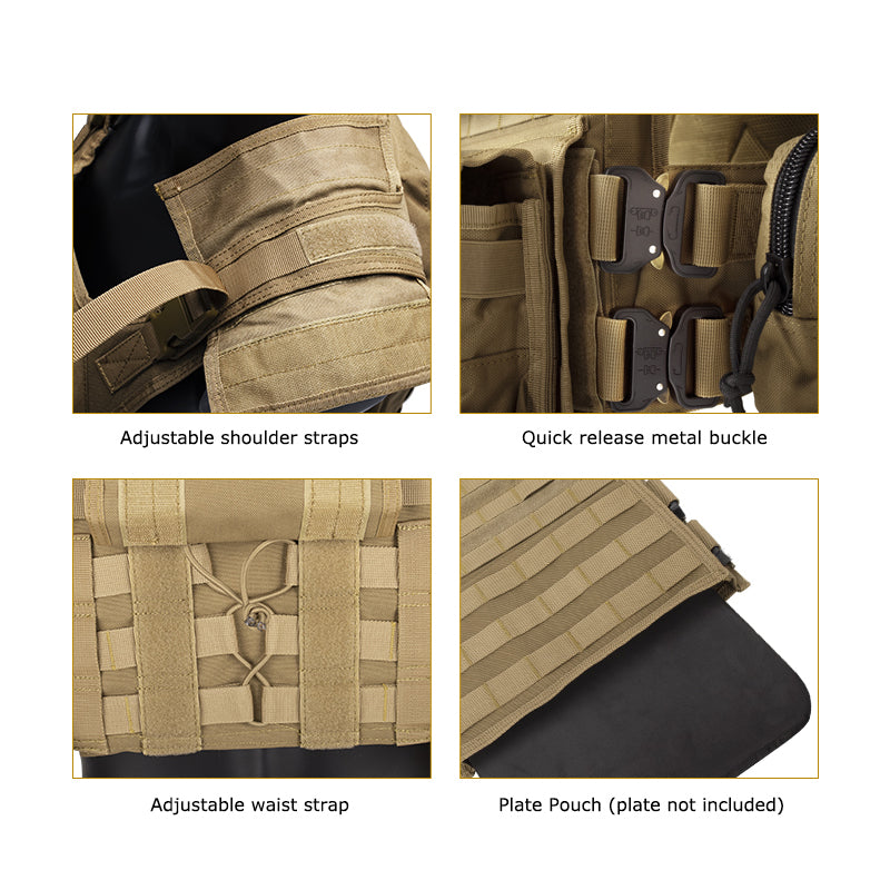 VT-8439 Yakeda Tactical Gear Plate Carrier Vest