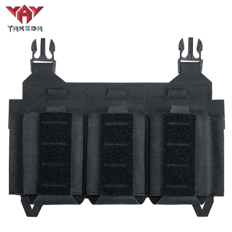 YKD-0144-762 Short Tactical Pack With Three Front Magazine Pouches And Molle System With Buckles