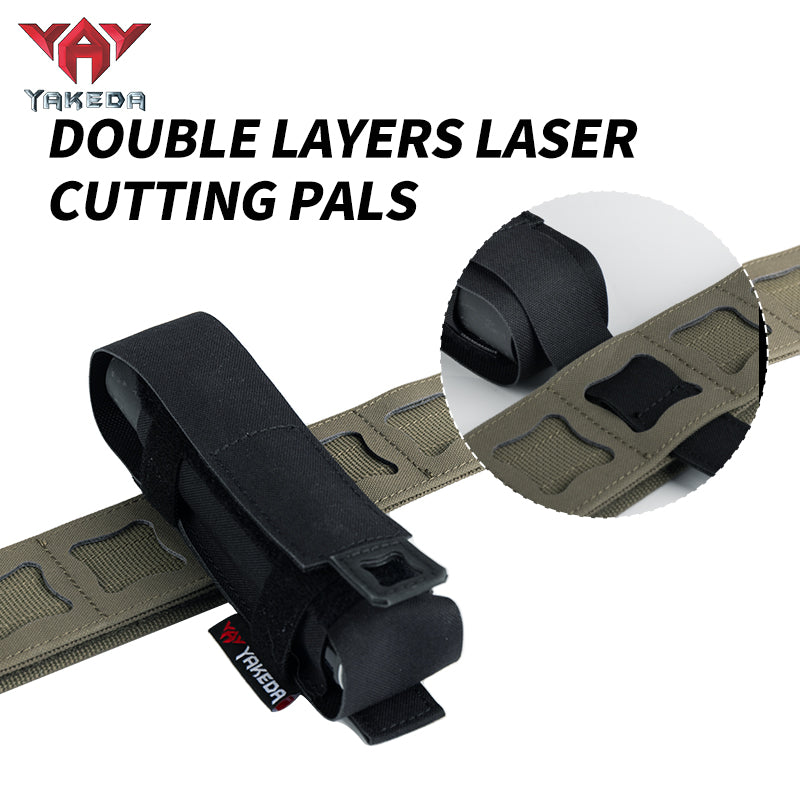 YKD-0114 Yakeda Tactical Belt 500D Nylon Camouflage Design with Buckle No Additional Features