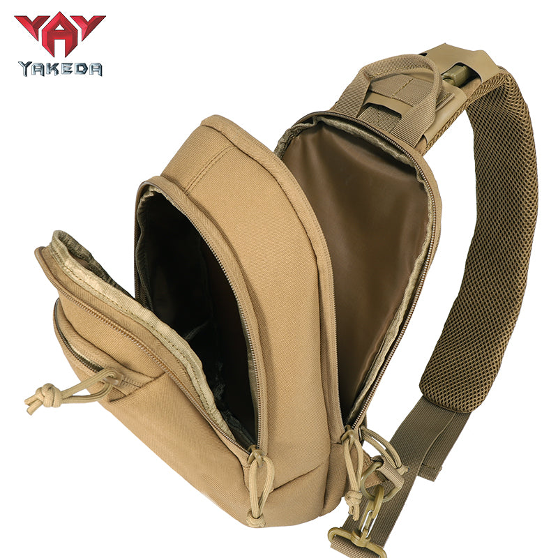 TL-1073 600D polyester with PVC coating Sling bag ,PP webbing Chest Bag