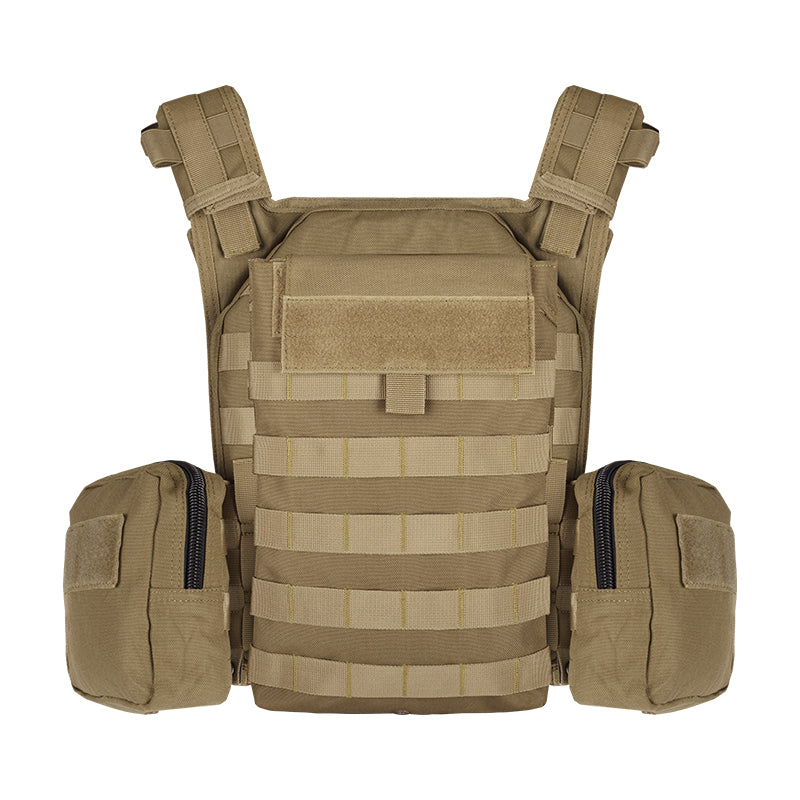VT-8334 Tactical Vest Complete Set with MOLLE System in Tan Color No Additional Features or Attributes Specified