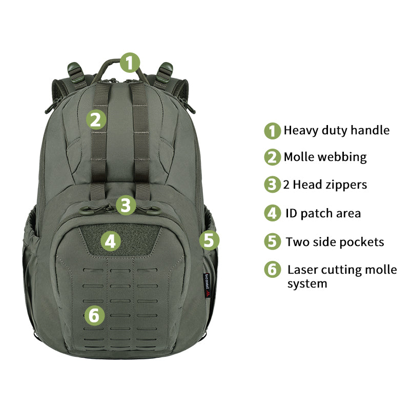 BK-2602 Yakeda Tactical Backpack Outdoor Hiking Rucksack