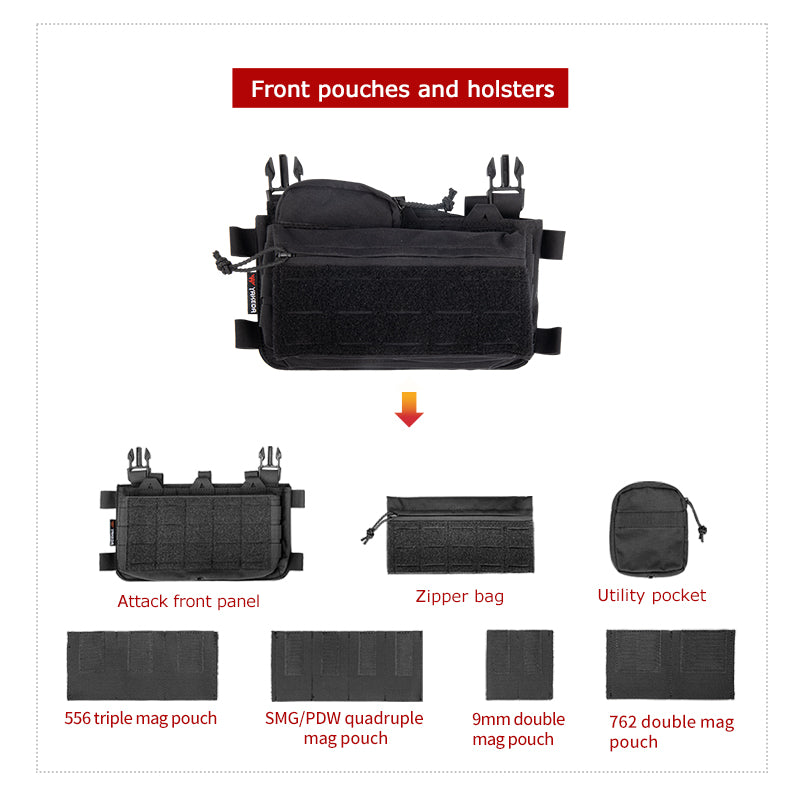 VT-0232 Suspenders 500D Nylon Tactical Vest