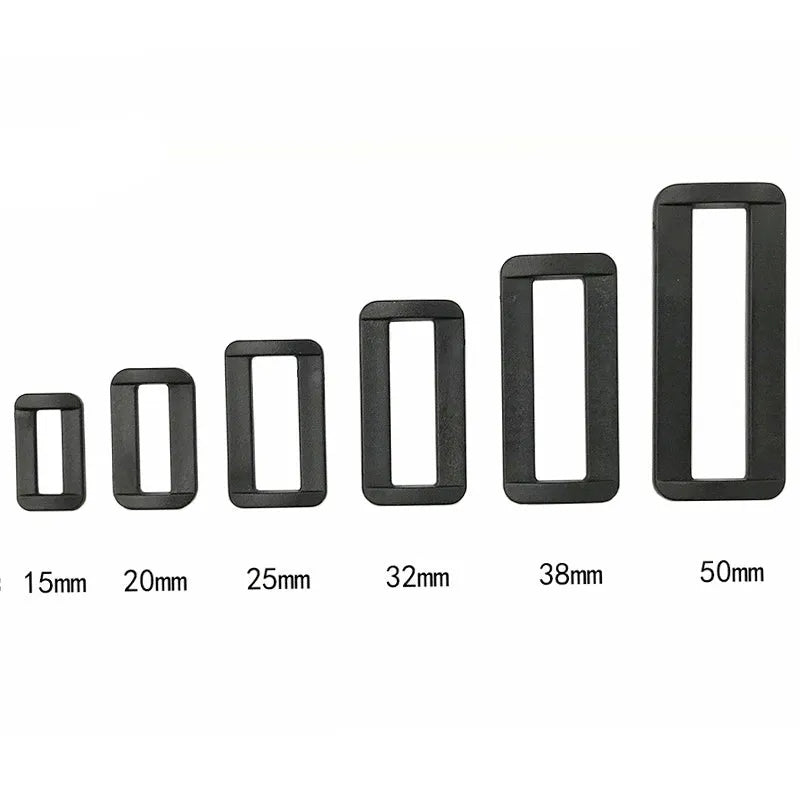 10 Pcs Plastic Square Buckle Webbing Adjustment Buckle - YAKEDA