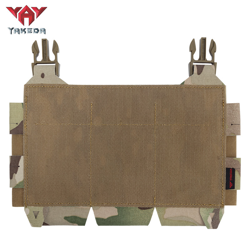 YKD-0143-556 Long Tactical Pack With Three Front Magazine Pouches And Molle System With Buckles