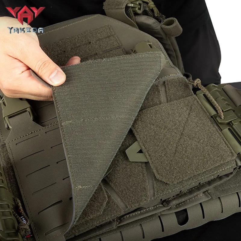 YAKEDA YKD-0103 Lightweight Tactical Plate Carrier - 500D Nylon Laser-Cut MOLLE Vest for Outdoor Training