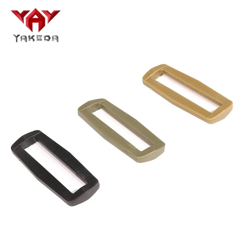 10 Pcs Plastic Square Buckle Webbing Adjustment Buckle - YAKEDA