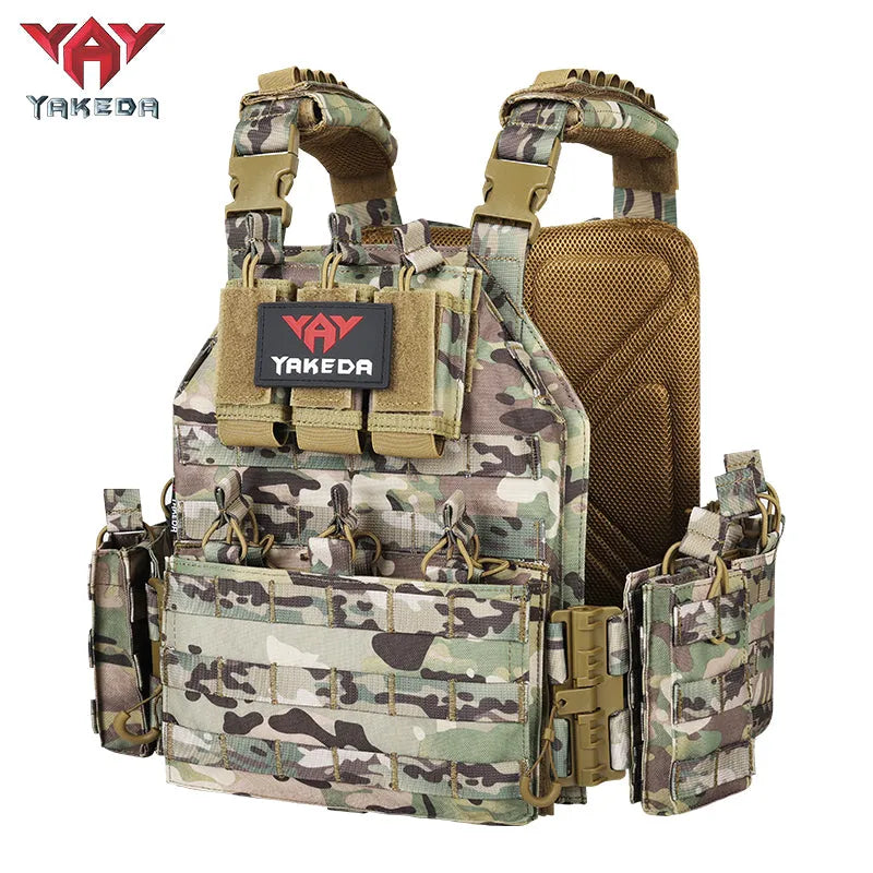 VT-6026-1 Quick Release YAKEDA Plate Carrier Vest In Stock Molle Chaleco Tactico Tactical Vest for Outdoor Shooting - YAKEDA