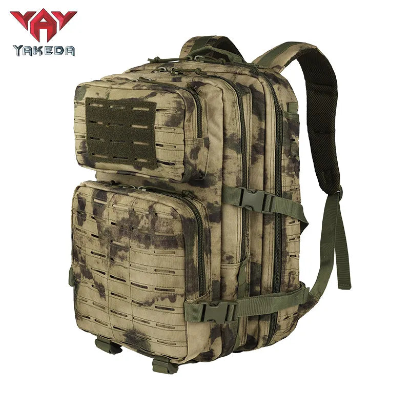 GB-0065 Mountaineering Military Tactical Backpack Men's Hiking Sports Backpack Camouflage System 3P Outdoor Bag 45L - YAKEDA