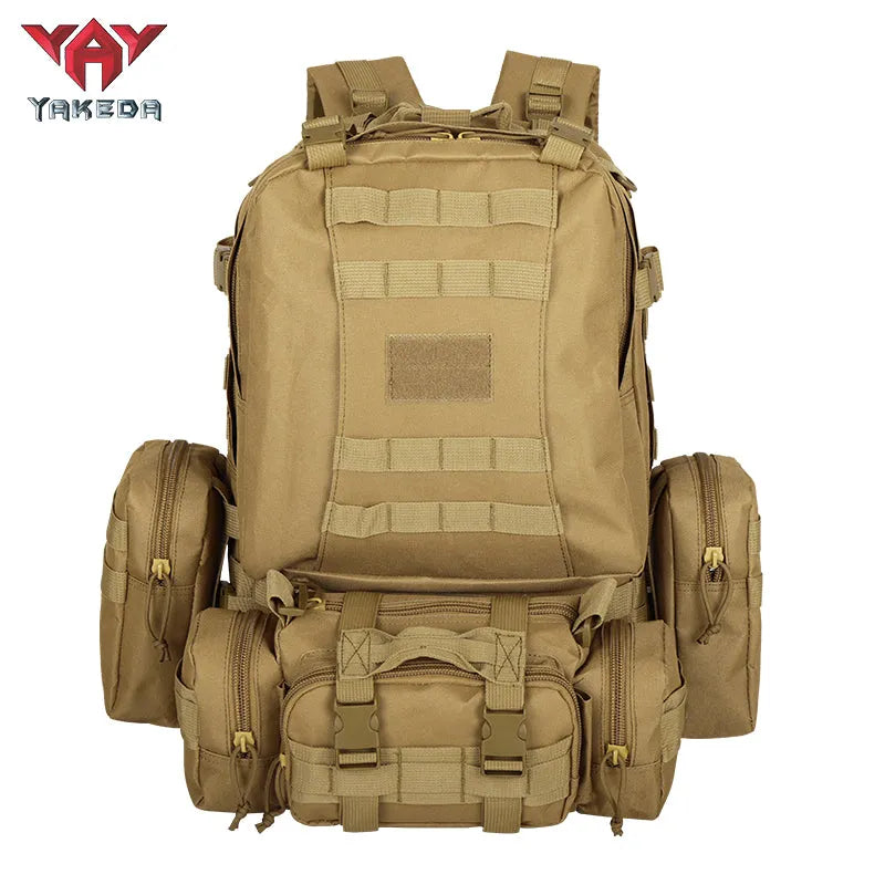 BK-2437 YAKEDA Tactical Backpack Military Fan CS Training Bag - YAKEDA