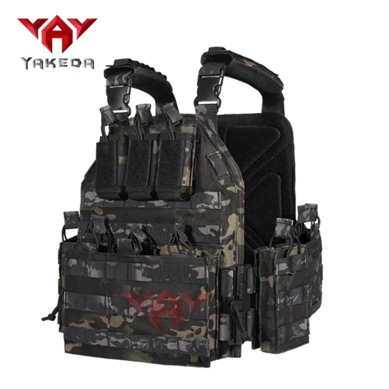 VT-6026-1 Quick Release YAKEDA Plate Carrier Vest In Stock Molle Chaleco Tactico Tactical Vest for Outdoor Shooting - YAKEDA