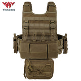 Yakeda VT-8742 Tactical Vest 1000D Polyester High-Density Webbing Camo Pattern for No Attributes Specified