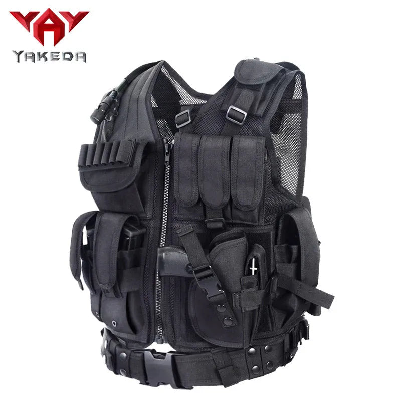 VT-1063 YAKEDA Police Military Tactical Vest Wargame Body Armor Sports Wear Hunting Vest CS Outdoor Products Equipment - YAKEDA