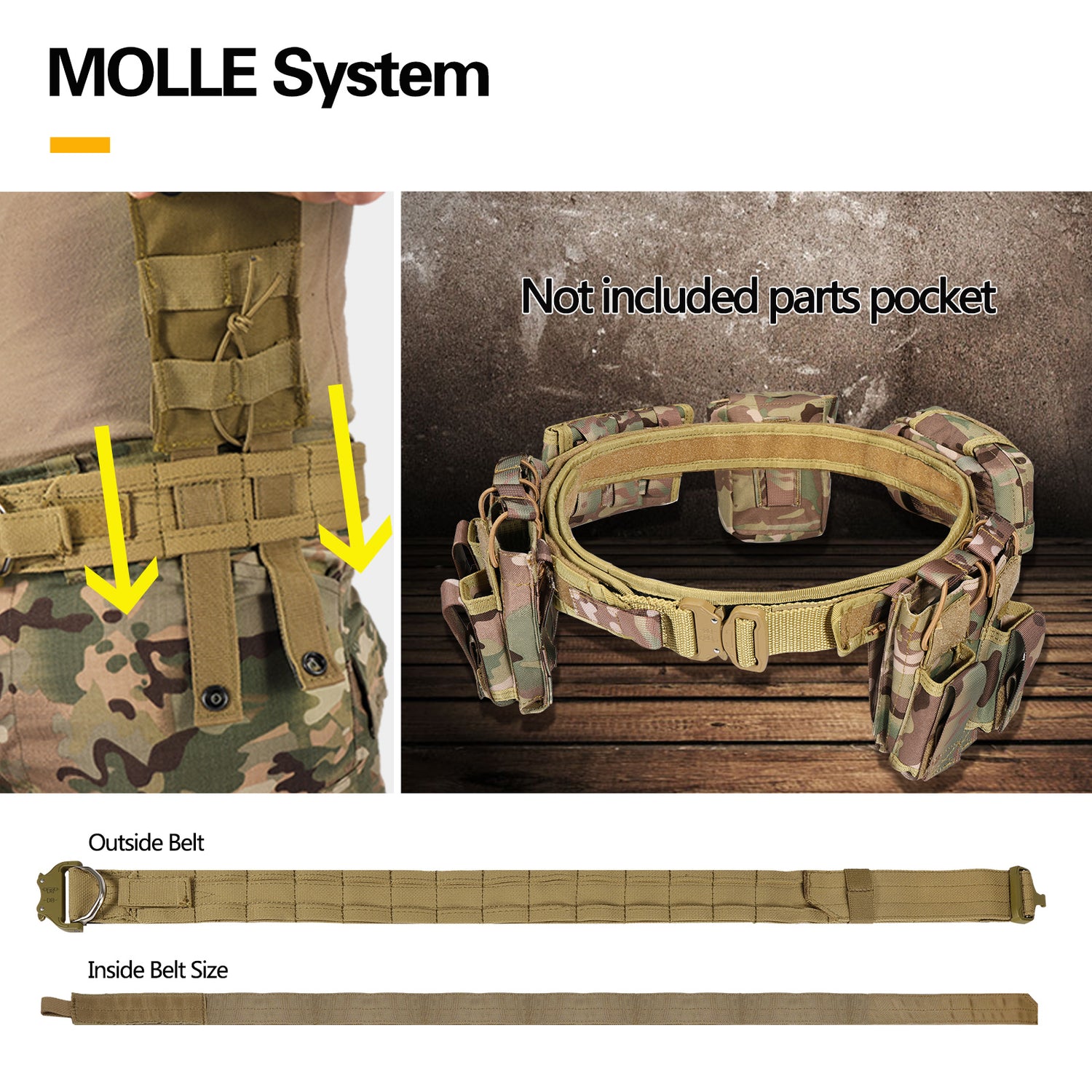 BL-2231 2 In 1 Tactical Belt