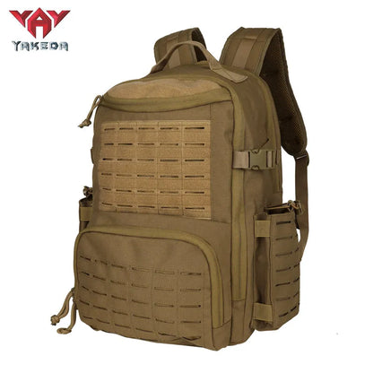 BK-2357 Tactical Backpack Hiking Bag Outdoor Sports Shoulder Bag Wear-Resistant Polyester Travel Hiking Large Capacity Backpacks - YAKEDA