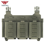 YKD-0144-762 Short Tactical Pack With Three Front Magazine Pouches And Molle System With Buckles