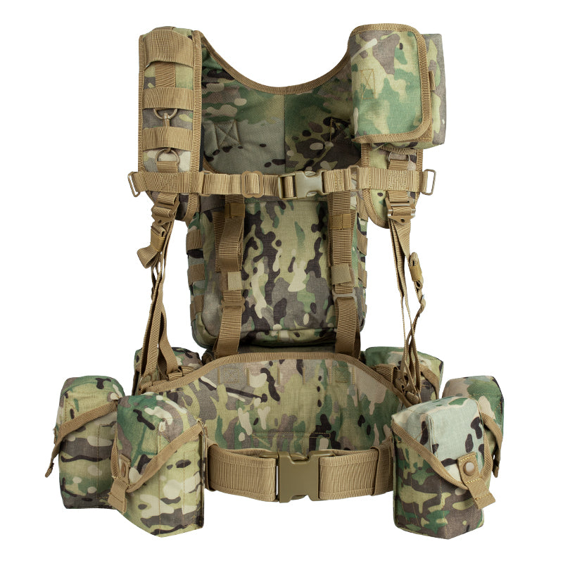 VT-8550 Yakeda Tactical Vest for Range Training and Hunting Camouflage Military Multifunctional Vest with Multiple Pockets and Adjustable Straps