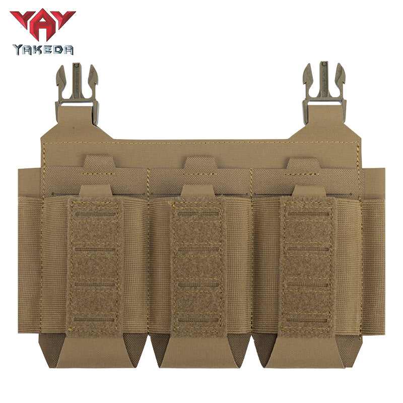 YKD-0143-556 Long Tactical Pack With Three Front Magazine Pouches And Molle System With Buckles