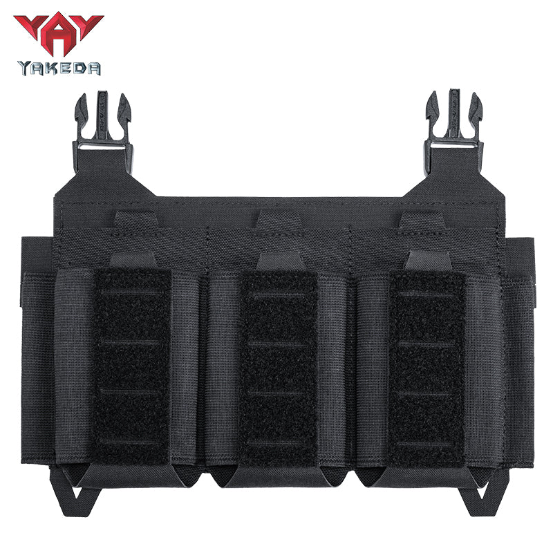YKD-0144-762 Short Tactical Pack With Three Front Magazine Pouches And Molle System With Buckles