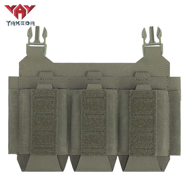 YKD-0143-556 Long Tactical Pack With Three Front Magazine Pouches And Molle System With Buckles