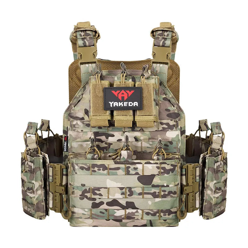 VT-6026-1 Quick Release YAKEDA Plate Carrier Vest In Stock Molle Chaleco Tactico Tactical Vest for Outdoor Shooting - YAKEDA