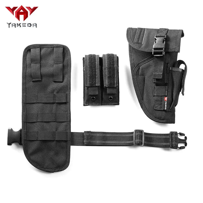 KF-070 Universal Tactical Leg Holster With Magazine Pouch Fully Adjustable And Removable-KF-070 - YAKEDA