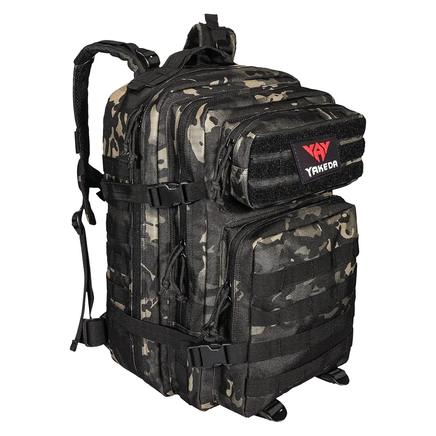 BK-2266 YAKEDA Tactical Backpack, Large 3 Day MOLLE Assault Pack Backpack Bug out Bag Backpack - YAKEDA