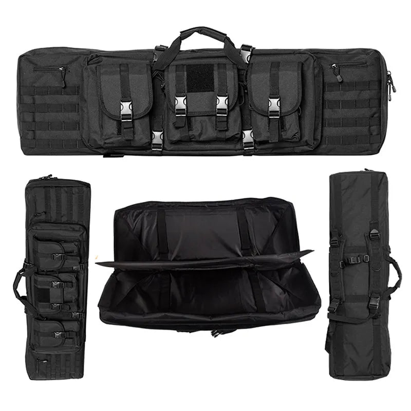 GN-9088 Multi-Functional Double-Layer Tactical Gun Bag Outdoor Sports Equipment Handheld Shoulder Bag - YAKEDA