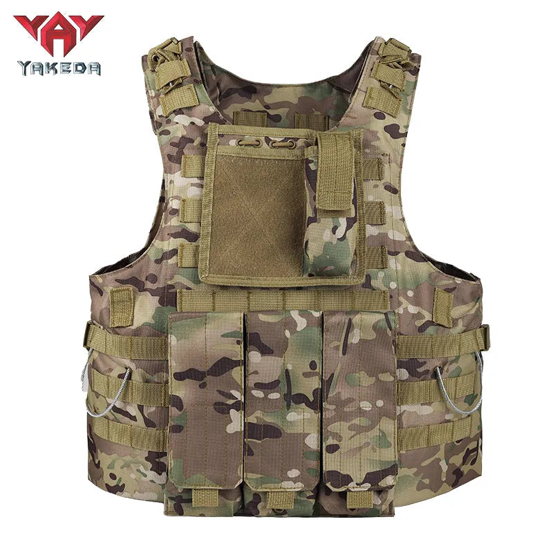 VT-8344 Yakeda Fashion multifumctional ajustable shoulder strap vest packs for hanging accessories tactical vest military vest - YAKEDA