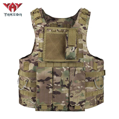 VT-8344 Yakeda Fashion multifumctional ajustable shoulder strap vest packs for hanging accessories tactical vest military vest - YAKEDA