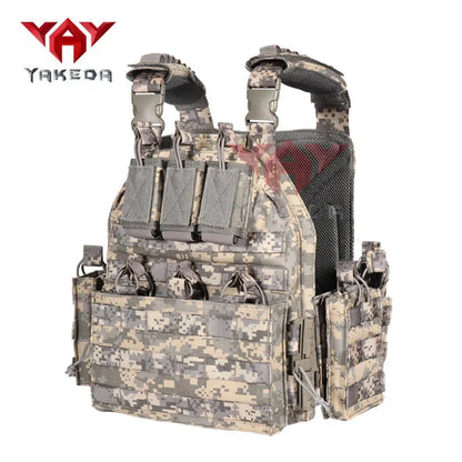 VT-6026-1 Quick Release YAKEDA Plate Carrier Vest In Stock Molle Chaleco Tactico Tactical Vest for Outdoor Shooting - YAKEDA