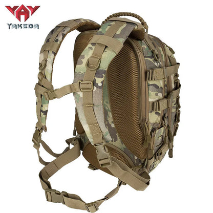 GB-0063 Tactical Backpack Mountaineering Hiking Outdoor Bag Camouflage Shoulder Dragon Egg Bag Student Commuter Computer Shoulder Bag - YAKEDA