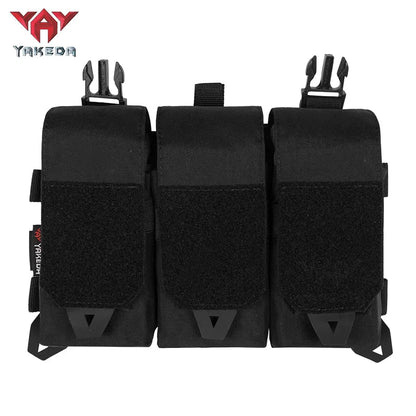 YKD-0201 YAKEDA Tactical Chest Hanger Accessory Multifunction Replacement Flap 556/762 Universal Composite Triple Front Panel - YAKEDA