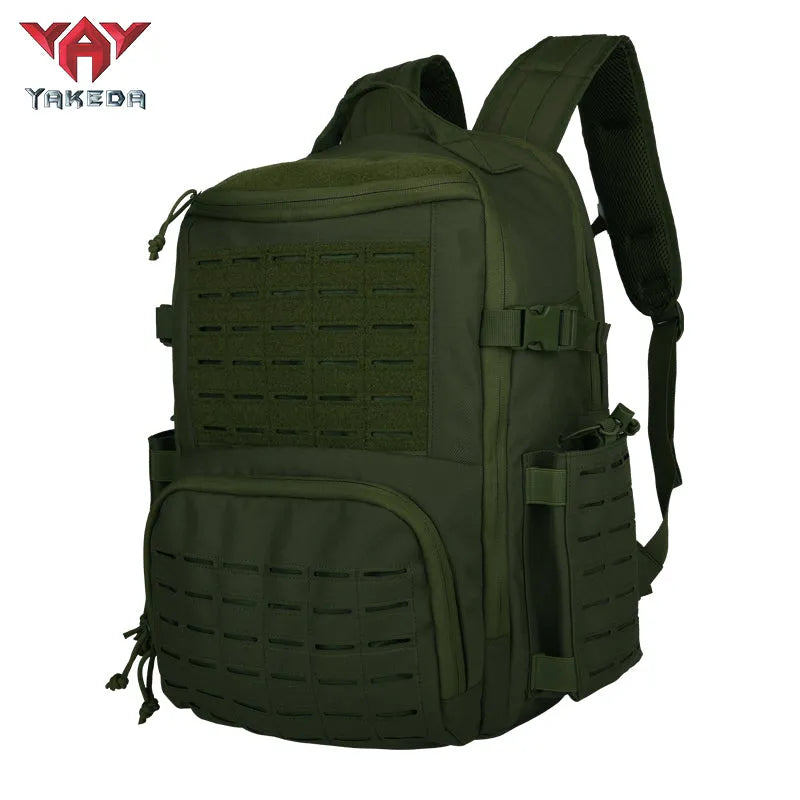 BK-2357 Tactical Backpack Hiking Bag Outdoor Sports Shoulder Bag Wear-Resistant Polyester Travel Hiking Large Capacity Backpacks - YAKEDA