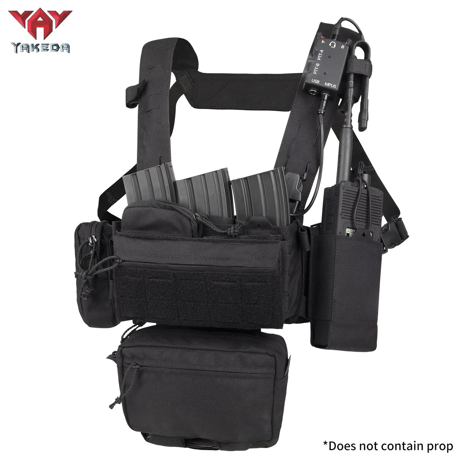 YKD0232 YAKEDA Mk3 Chest Mount Outdoor Sports Lightweight Load Vest Set - YAKEDA