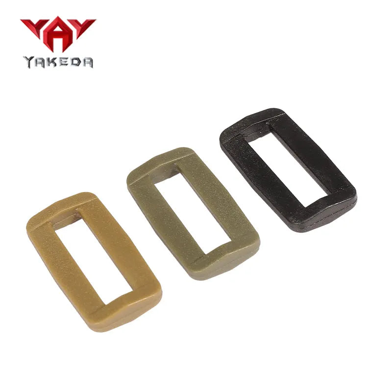 10 Pcs Plastic Square Buckle Webbing Adjustment Buckle - YAKEDA