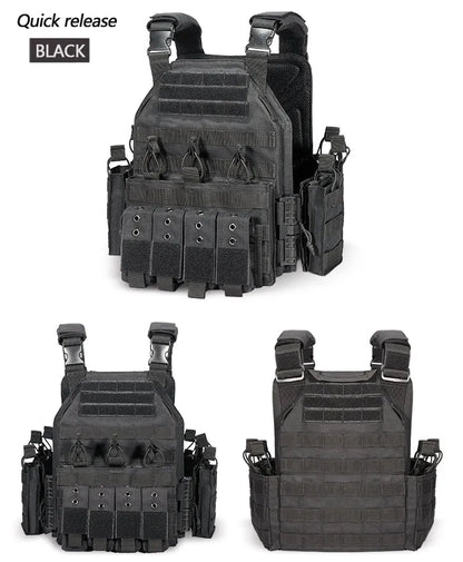 VT-6026-3 Quick Release YAKEDA Swat Jpc Military Molle Army Tactical Bullet Proof Plate Carrier Vest For Hunting - YAKEDA