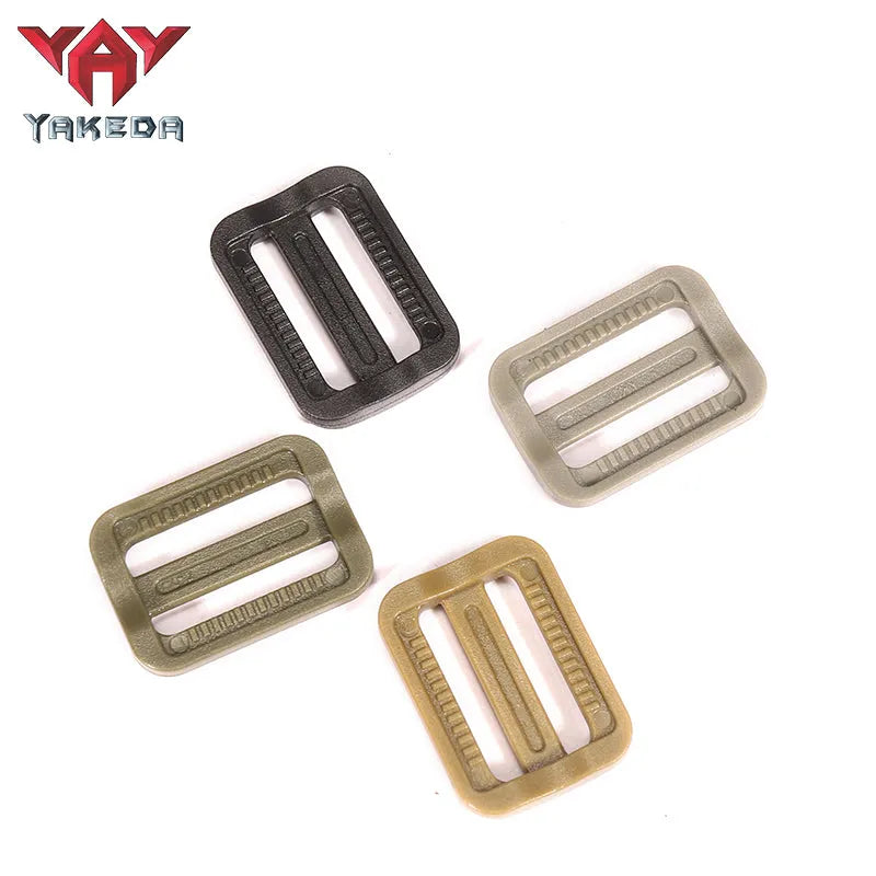 10 Pcs Plastic Non-Slip Day Buckle Three-Position Adjustable Buckle Thick Round Corner Pull Core Day-Shaped Buckle E Word Webbing Slip Buckle - YAKEDA