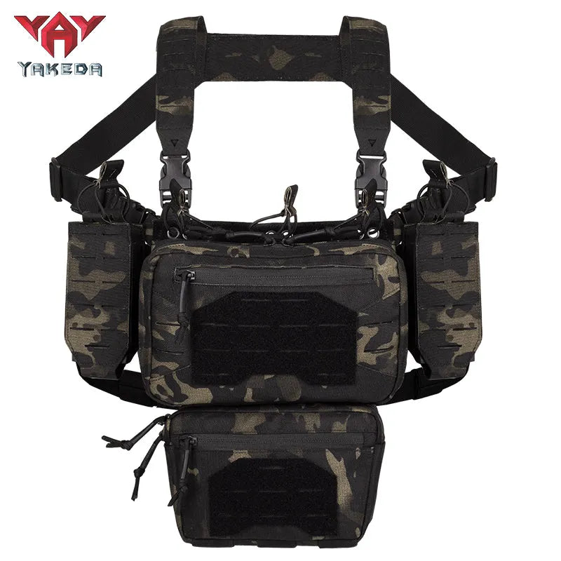 YKD-088 YAKEDA New Fashion Crossbody Harness Vest Conceal Tactical Chest Rig - YAKEDA