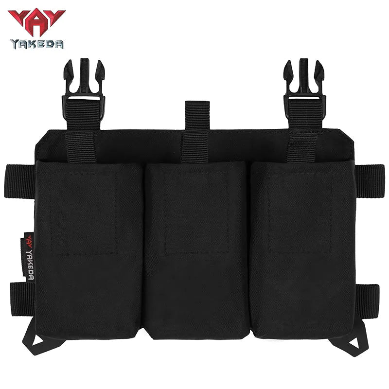 YKD-0200 YAKEDA Tactical Triplex 5.56/7.62 Universal Speed Dial Holster Vest Snap-In Modular Attack Front Panel - YAKEDA