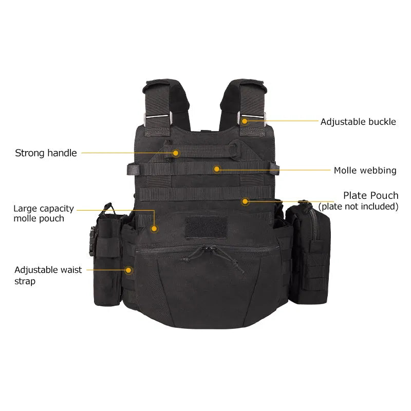 Vt-8193 Yakeda Lightweight Jpc Airsoft Combat Military Army Bullet Proof Vest Chalecos Antibalas Gilet Tactical Plate Carrier - YAKEDA