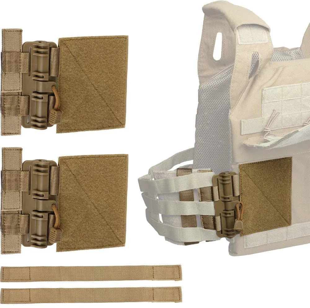 6 Pcs Quick Release Buckle Set Molle Side Strap Backpack Vest Buckle Set Single Point Quick Release Assembly - YAKEDA