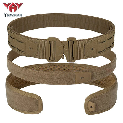 YAKEDA Multifunctional 3-in-1 Waistband Set PALS Laser System Outdoor Tactical Belt Waistband - YAKEDA