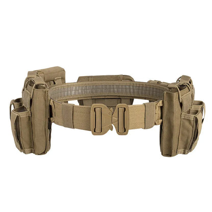 YD-2012 Yakeda Tactical Belt Outdoor Patrol Multifunctional 5-Piece Nylon Removable Adjustable Tactical Belt - YAKEDA