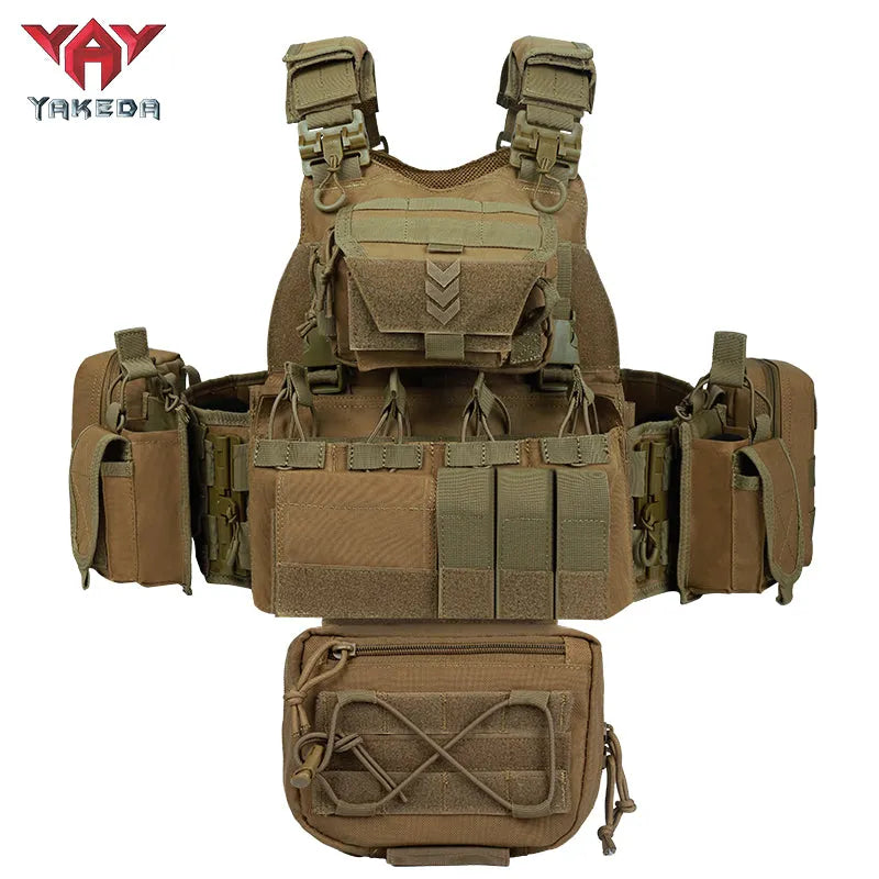 VT-8833TB YAKEDA Camouflage Tactical Vest Outdoor CS Military Tactical Vest Multifunctional Tactical Vests - YAKEDA