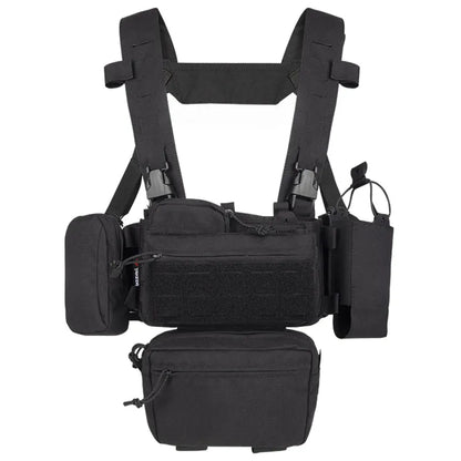 YKD0232 YAKEDA Mk3 Chest Mount Outdoor Sports Lightweight Load Vest Set - YAKEDA