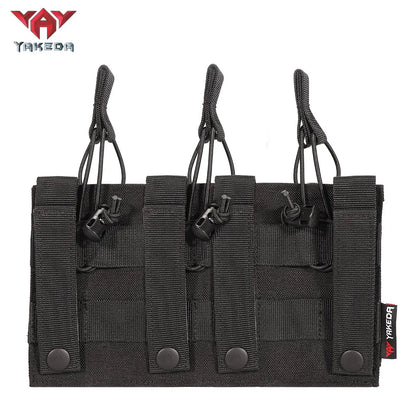 TL-806 Tactical Triple Magazine Nylon 1000D Multi-Purpose molle System Wearable Belt Accessory Pouch - YAKEDA