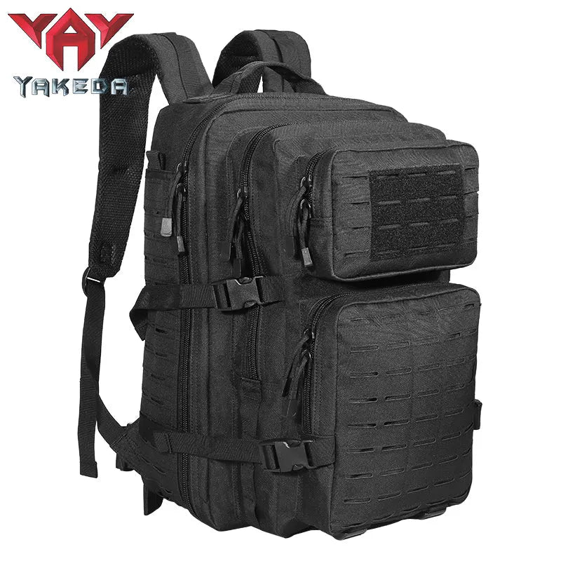 GB-0065 Mountaineering Military Tactical Backpack Men's Hiking Sports Backpack Camouflage System 3P Outdoor Bag 45L - YAKEDA