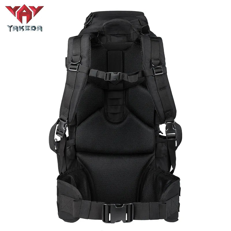 BK-2498 YAKEDA Tactical Backpack Camping Riding Hiking Bag 65L - YAKEDA